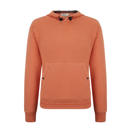 Z Zegna杰尼亚 橙色 棉质连帽衫男士卫衣 VW429-ZZ866-D03