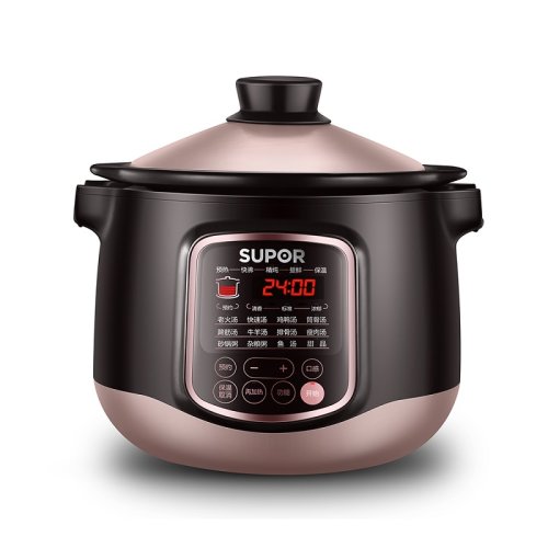 supor/苏泊尔 DG40YC20电炖锅4升 炽陶系列电脑型电炖锅 球形内胆家用煲汤煮粥