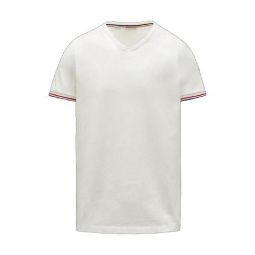  MONCLER蒙可蒙克莱 22年秋冬 男士 短袖T恤 V-neck t-shirt G10918C7150087296004 预定商品1-3周发货