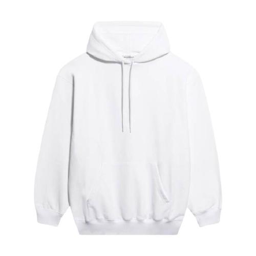  BALENCIAGA巴黎世家 22年春夏 男士 卫衣 Men's Balenciaga Hoodie in White 570798TA_V379000