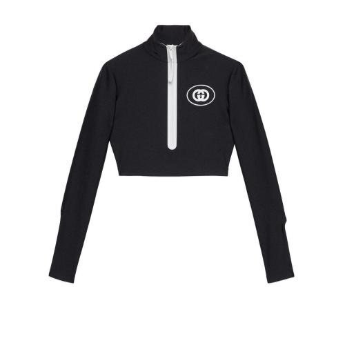  GUCCI古驰 22年秋冬 女士 闪亮针织拉链上衣 688615 XJD6D 1070