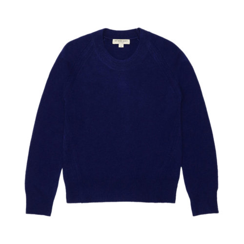 BURBERRY/博柏利 女士蓝色棉质圆领长袖毛衣 3954663