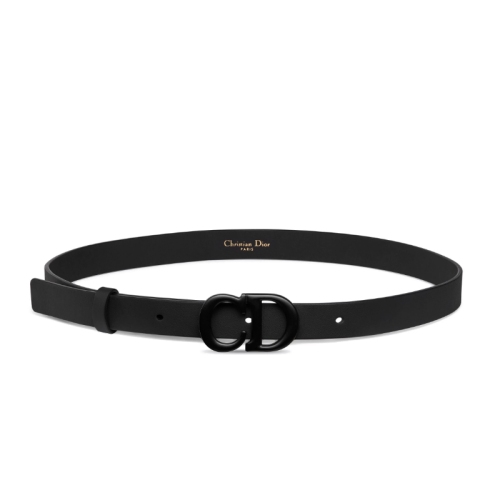 DIOR/迪奥  女士黑色磨砂小牛皮马鞍腰带 B0042SLLO_M989