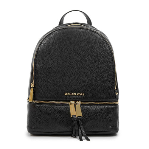 Michael Kors/迈克·科尔斯 RHEA ZIP系列女士皮革拉链式开合金标时尚手提包双肩包背包女包 多色可选 30S5GEZB1L