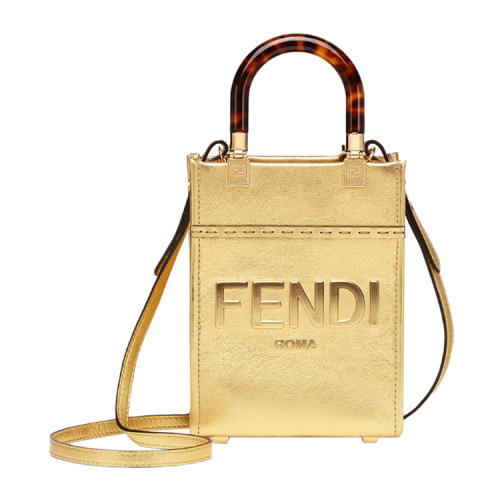 FENDI/芬迪Fendi迷你阳光手提袋 皮革手提袋 8BS051AJH7