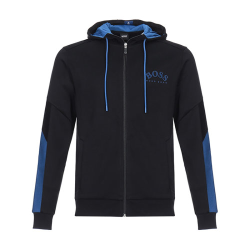 HUGOBOSS/雨果博斯 男卫衣 男士棉质常规版连帽运动衫外套上衣 50430548