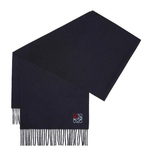 LOEWE/罗意威 女士海军蓝羊绒围巾 F000914X04 5110
