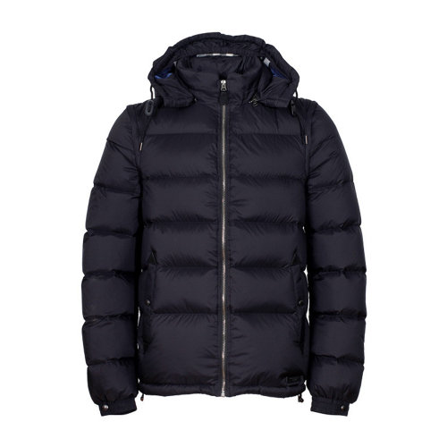 BURBERRY/博柏利 男士羽绒服 可拆卸连帽可拆卸袖黑色男士羽绒服男士外套上衣男装39415001