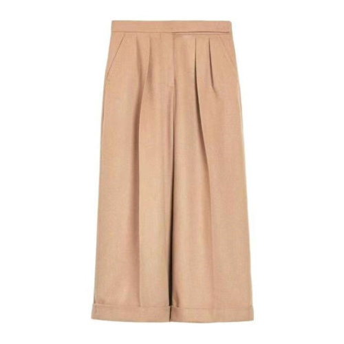MaxMara/麦丝玛拉 女士米色时尚休闲阔腿裤 MICIO 001
