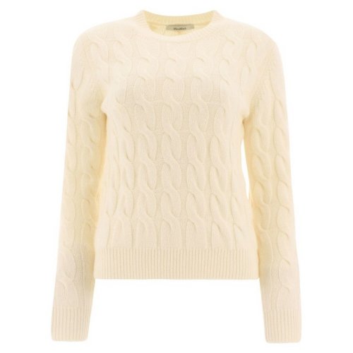  MaxMara/麦丝玛拉 女士白色时尚休闲针织衫/毛衣 EDIPO 001 PLFSX