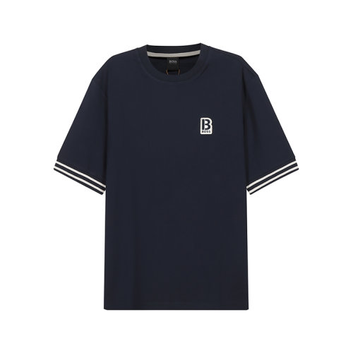 HUGO BOSS/雨果博斯【22春夏新款】男士棉质圆领短袖T恤LOGO装饰 50462554