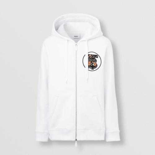  BURBERRY 22年秋冬 女士 专属标识装饰棉质混纺连帽上衣 80559081