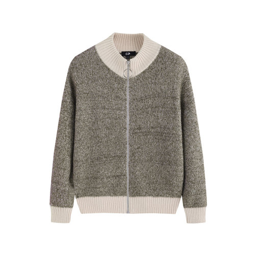 SHOKAY/绣嘉 女士针织衫/毛衣 经典款保暖柔软的圈圈纱拼色牦牛绒衫