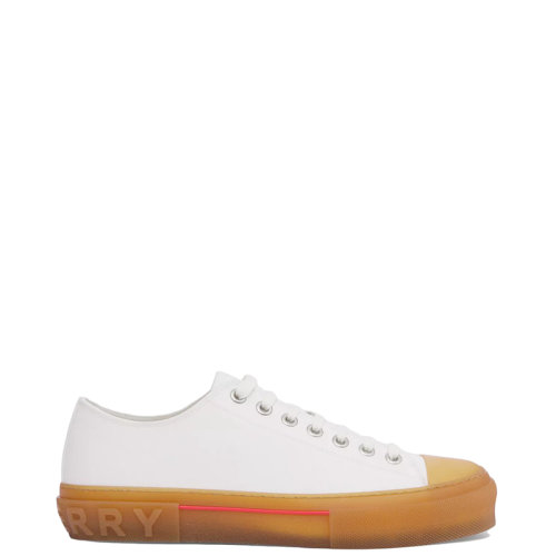 BURBERRY/博柏利 22年春夏新款 男士白色棉质运动鞋帆布鞋80523431