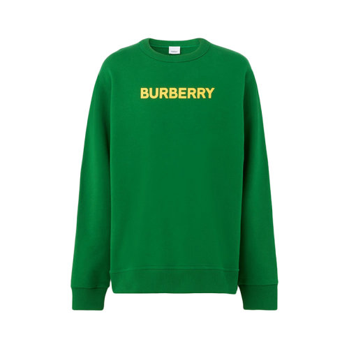 BURBERRY/博柏利 22年春夏新款 男士常春藤绿色纯棉徽标印花运动衫卫衣80553111