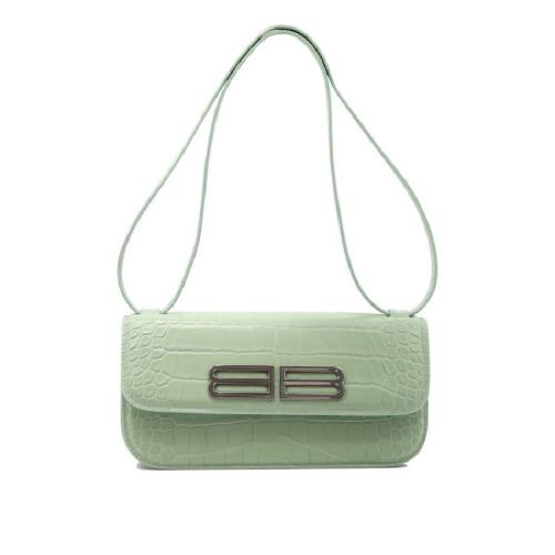  Balenciaga/巴黎世家 女士绿色皮革单肩包 674693 23ECY 3906 PLSX