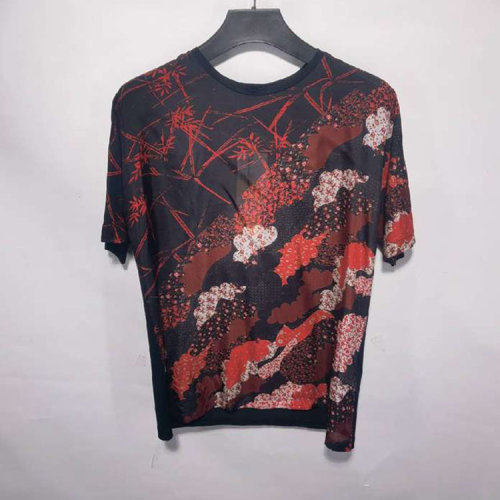 Emporio Armani/安普里奥阿玛尼 黑红花色男士短袖T恤