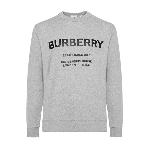 BURBERRY/博柏利 套头卫衣 巴宝莉 棉 男装 外套 专柜同款 休闲外套 灰色男卫衣瑕疵特卖（陈列痕迹，不影响使用）