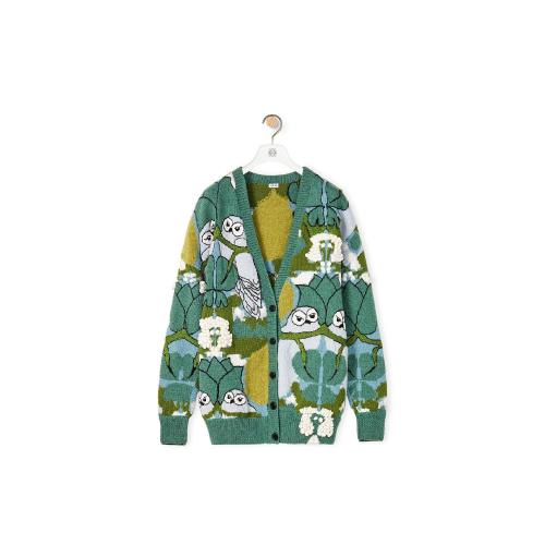  LOEWE罗意威 22年秋冬 女士 针织衫 Owls cardigan in wool S800Y16K16-4088