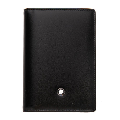 MontBlanc/万宝龙 大班系列 男士黑色牛皮单夹层名片夹 7167