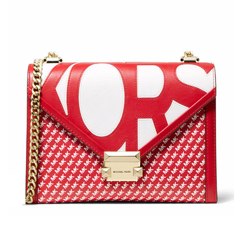 Michael Kors/迈克·科尔斯 MK Whitney系列 翻盖信封包单肩斜挎包 30S9SWHL3O