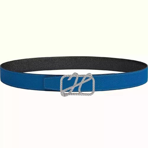  HERMES爱马仕 22年秋冬 男士 腰带 Boucle de ceinture Cordage %26 Cuir de ceinture reversibl