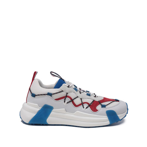 Moncler/蒙克莱【22春夏新款】男士织物配皮Compassor系带休闲运动鞋拼色 4M00210 M1765