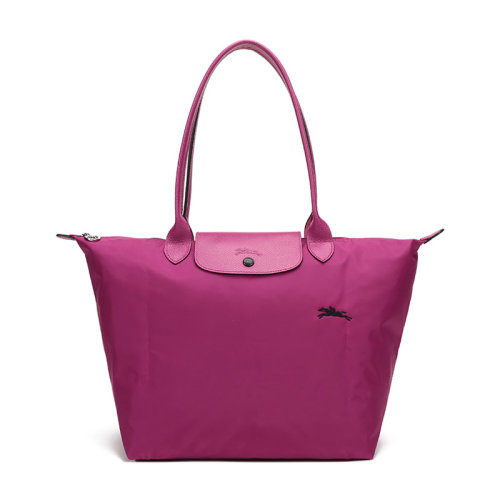 Longchamp/珑骧 女士LEPLIAGECLUB系列大号织物长柄可折叠手提单肩包购物袋饺子包1899619