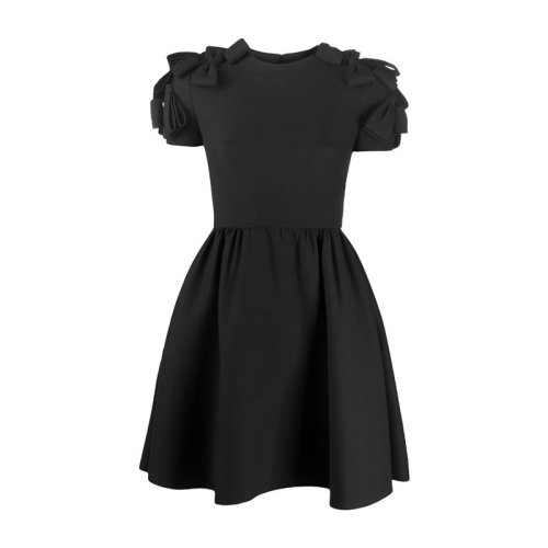 Valentino/华伦天奴  女裙 时尚百搭 女士黑色连衣裙 UB3VAT911CF 0NO