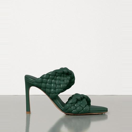  BV葆蝶家 22年秋冬 女士 高跟凉鞋 SANDALES BV CURVE 618757VBTG03017