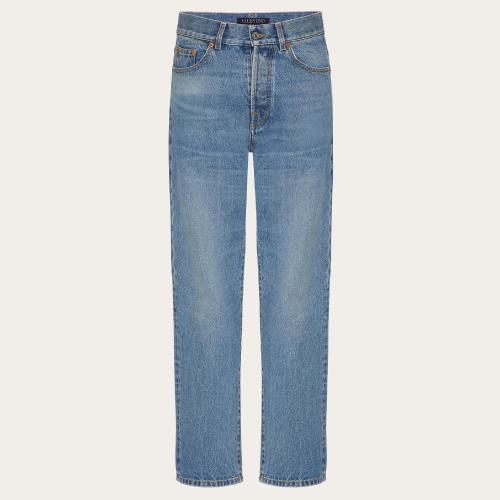  VALENTINO华伦天奴 22年秋冬 男士 牛仔裤 PANTALON EN DENIM A_VEC VLOGO SIGNATURE WV3DE01T 预定商品1-3周发货