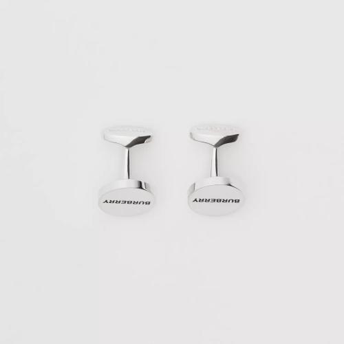  BURBERRY 22年秋冬 男士 徽标装饰镀钯金袖扣 80356821