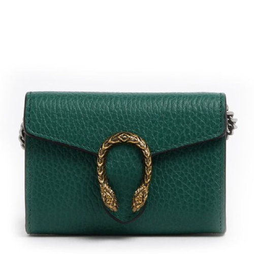 GUCCI 古驰 20春夏 Dionysus系列 女士黑色时尚百搭钱包链条包手拎包