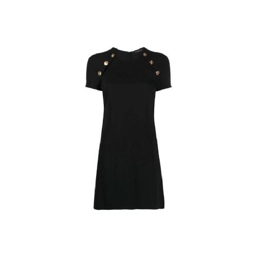  VERSACE/范思哲 女士黑色时尚连衣裙裙子 A87074 A235850 A1008 PLFSX