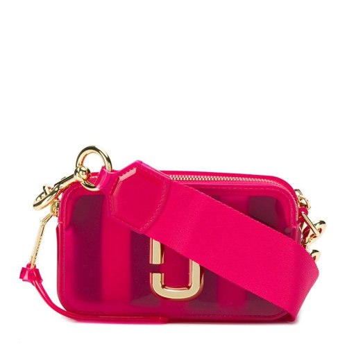 Marc Jacobs/马克雅各布斯 SNAPSHOT系列女士纯色PVC经典金属徽标装饰拉链开合单肩包斜挎包相机包女包 M0014834 多色可选