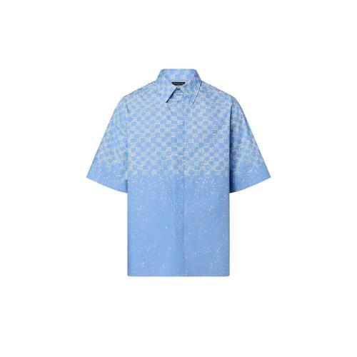  LV路易威登 22年秋冬 男士 短袖衬衫 DAMIER SPREAD 短袖衬衫 1AA5EN 1AA5EQ 1AA5ES 1AA5EM 1A