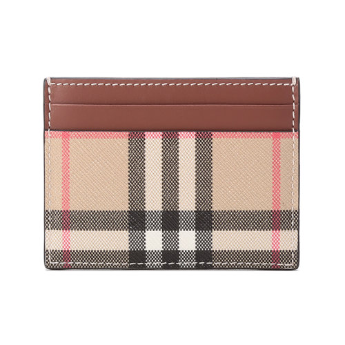 BURBERRY/博柏利【22春夏新款】女款人造革/牛皮卡包卡夹Vintage格纹 80492641