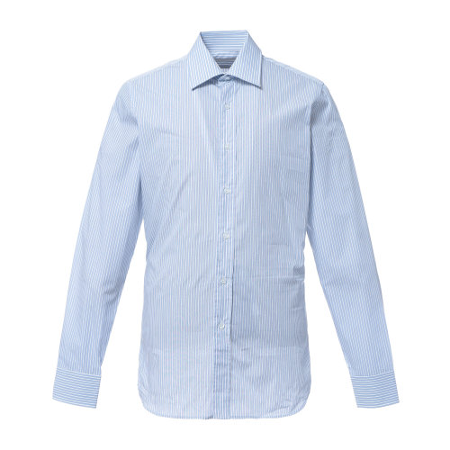 PRADA/普拉达/蓝白色蓝条纹衬衫  浅蓝色  39