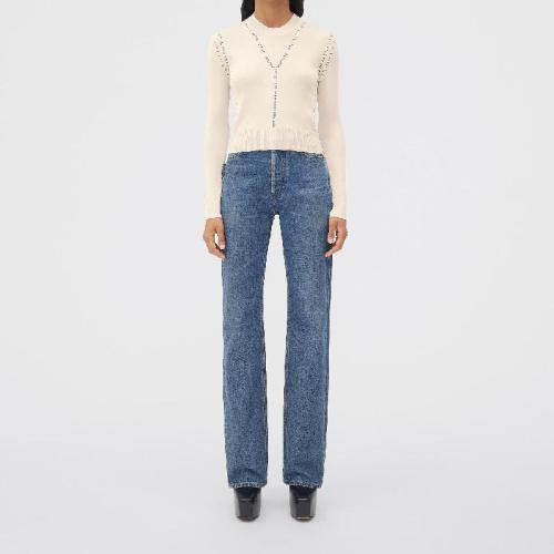  BV葆蝶家 22年秋冬 女士 针织衫 pull en soie legere 716870V2E109071