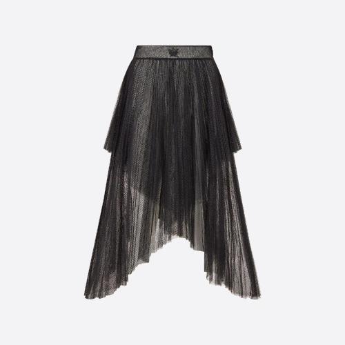  DIOR迪奥 22年秋冬 女士 半身裙 Jupe plissee THEBE MAGUGU AND CTAOP 311J99X8801_X9000