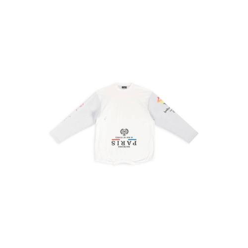  BALENCIAGA巴黎世家 22年秋冬 男士 短袖T恤 UPSIDE DOWN LONG SLEEVE T-SHIRT OVERSIZED 6981