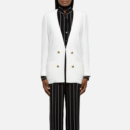 St.John/盛蔷海边链状纹理女士夹克K61Y0A1