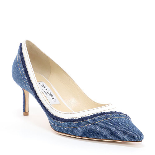 Jimmy Choo/周仰杰 【Party足尖女王】女士婚鞋伴娘鞋 60mm高跟鞋 石蓝