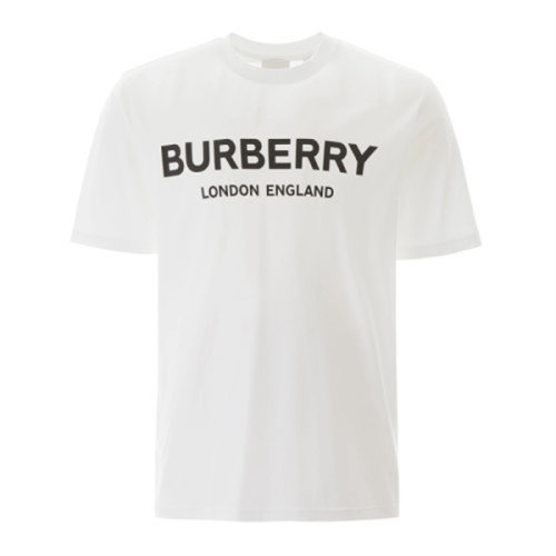 BURBERRY/博柏利 李现同款 男装 服饰 棉质圆领字母印花半袖上衣 男士短袖T恤 8026017经典字母LOGO