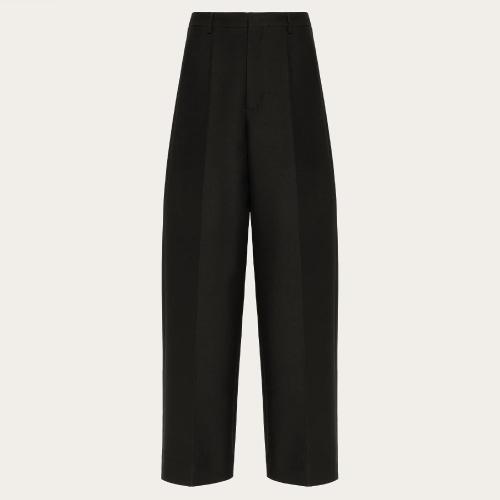  VALENTINO华伦天奴 22年秋冬 男士 休闲裤 PANTALON EN CREPE COUTURE 1V0RBI958U10NO