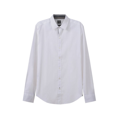 HUGO BOSS/雨果博斯 男士棉质修身版长袖衬衫徽标刺绣 50468326