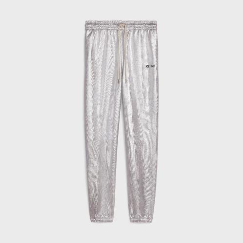  CELINE赛琳思琳 22年秋冬 男士 休闲裤 CELINE刺绣棉质抓绒运动裤 2Z031684O.36AG