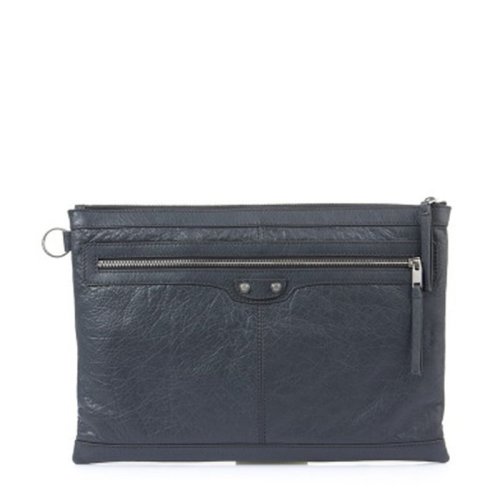 Balenciaga/巴黎世家 男士 皮质拉链开合手拿包 273023D9H041000 HJH0015X