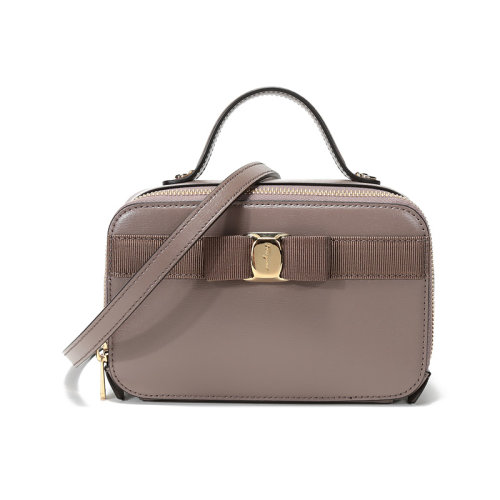 Salvatore Ferragamo/菲拉格慕 女士VARA系列迷你款牛皮手提单肩斜挎包 22E004