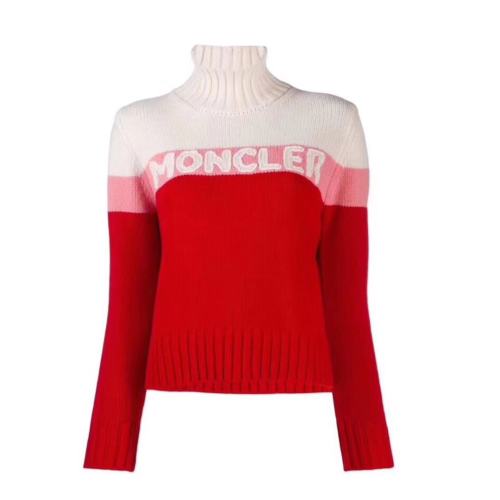 Moncler/蒙克莱 女士经典套头高领针织衫/毛衣 9252550A9141 455